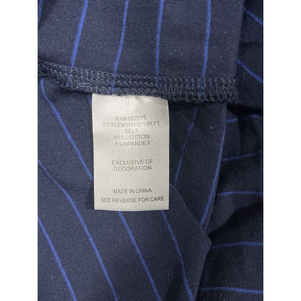 Les Serein Long Sleeve T-Shirt Blue Striped Large L Life is Beautiful Stitching - Picture 8 of 10
